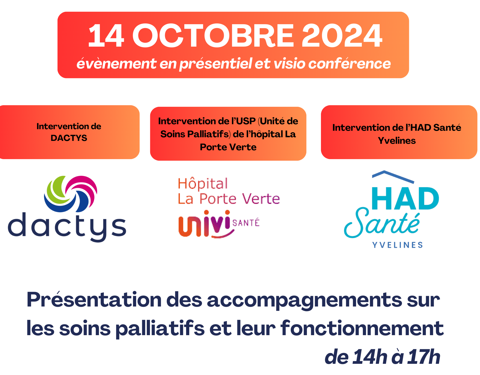 Conférence mois soins palliatifs : les accompagnements et leurs fonctionnements